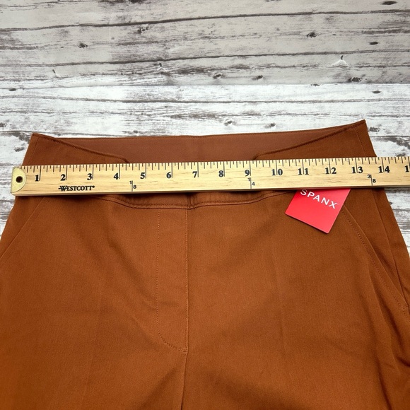 SPANX On-The-Go Ankle Straight Women’s Pants Bronze Glow Petite Medium - Picture 5 of 8